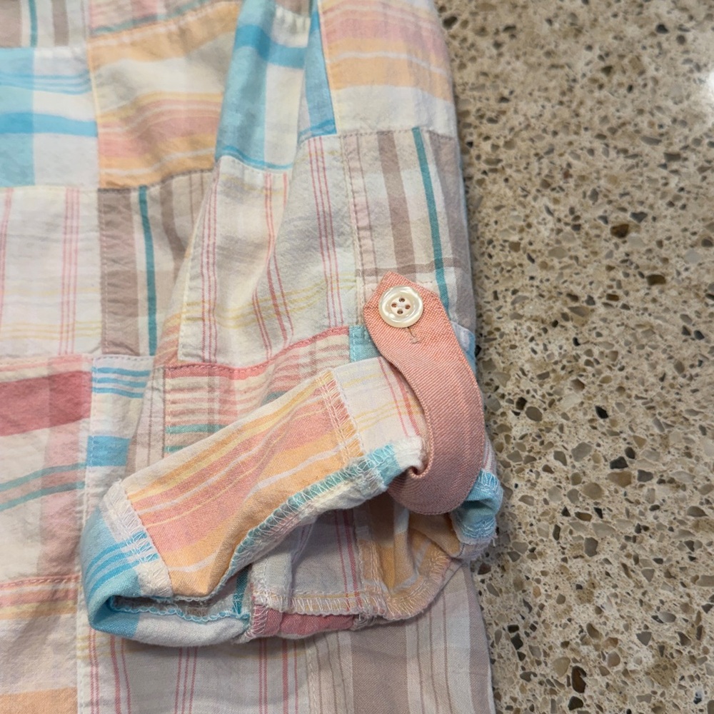 Vineyard Vines Zip Pullover Plaid Patchwork Jacket - image 8